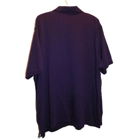Men's Purple Golf Shirt Polo, XL, Roundtree & Yorke - Picture 3 of 4